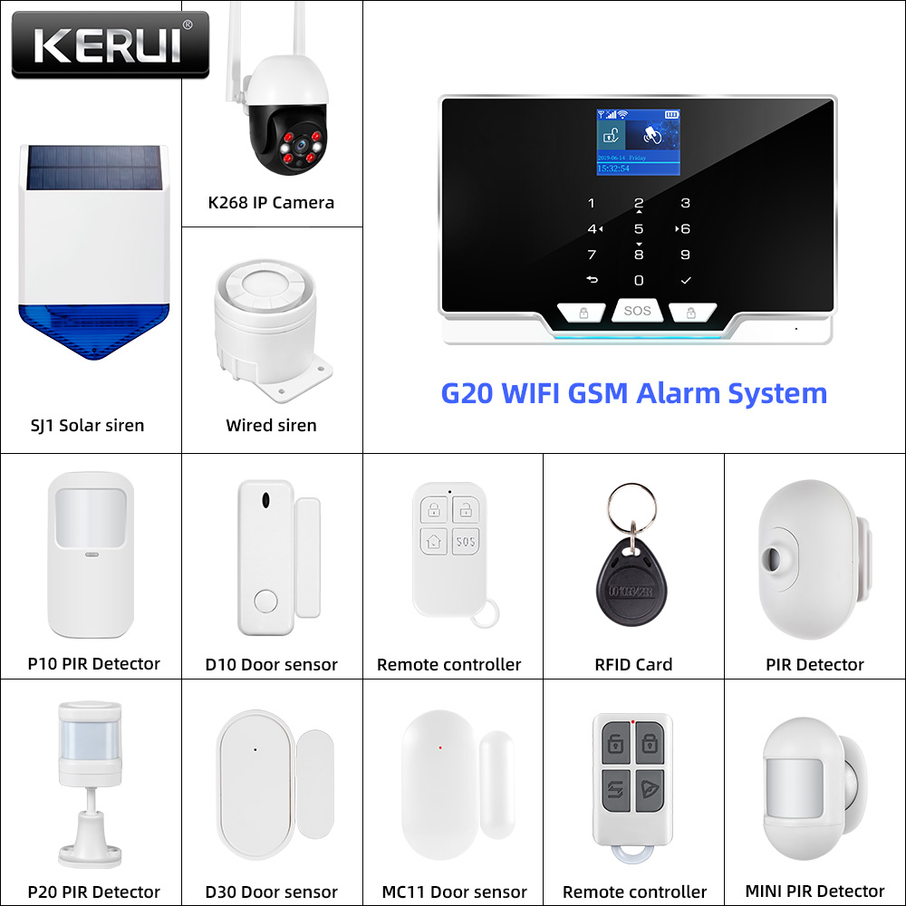 KERUI 433MHz DIY Alarm Kit G20 - đánh giá và giá Home Automation Diy Kit