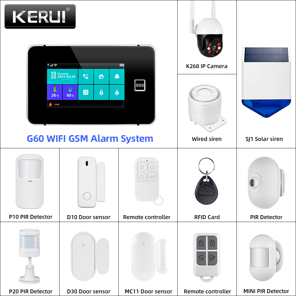 KERUI Tuya Alarm Panel DIY You - đánh giá và giá Home Automation Diy Kit
